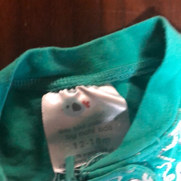 NOHI KIDS FOOTED PJS GREEN OCTOPUS SZ 12-18 mos - Picture 3 of 3